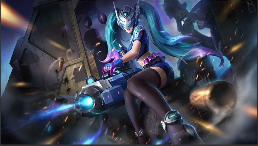 Layla Blue Spectre skin mobile legends jarang ditemui