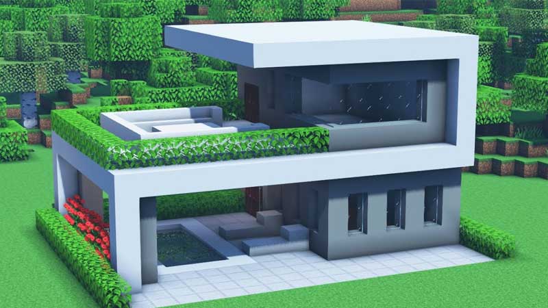 Rumah Minecarft Modern