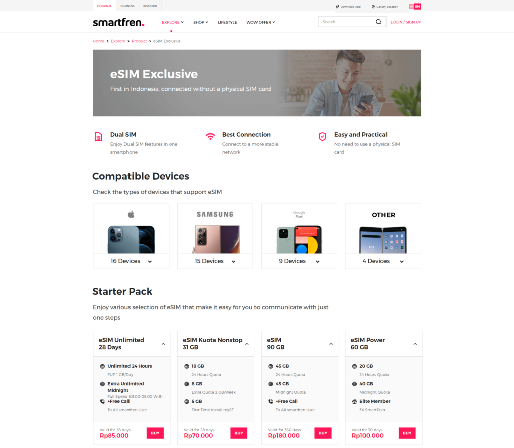 Cara Membeli eSIM Smartfren