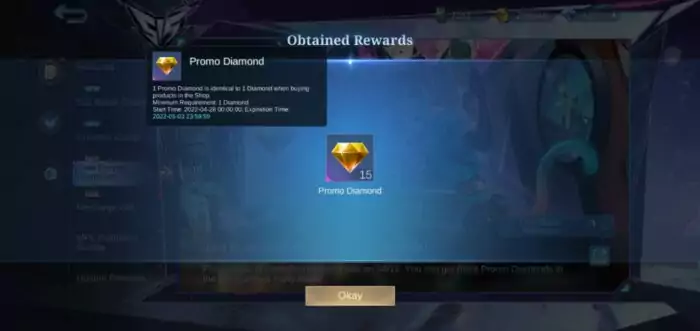 Tanggal Promo Diamond