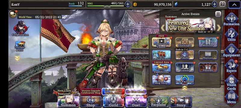 Review Interface FFBE WOTV