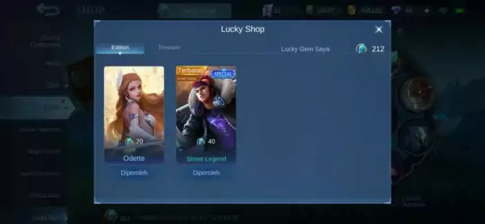 Lucky Shop Mobile Legends