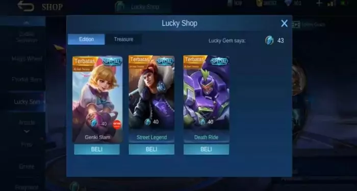 Update lucky shop ml 2021