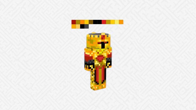 Skin Minecraft Frost Diamond - Red Gold King