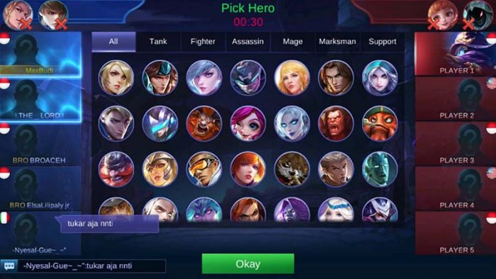 tips solo rank mobile legend