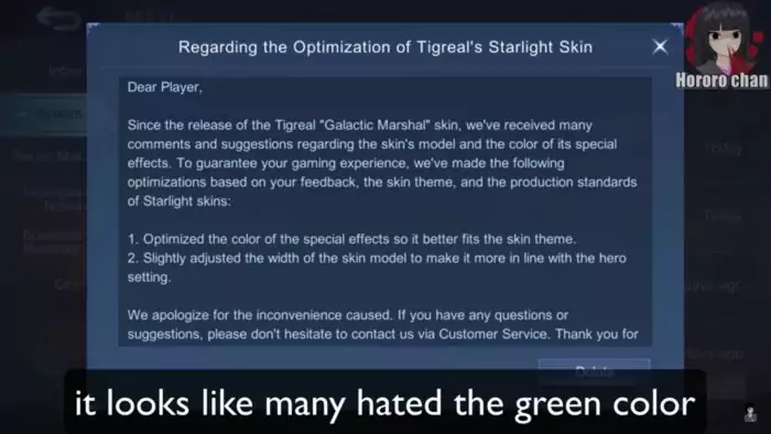 Skin Starlight Tigreal