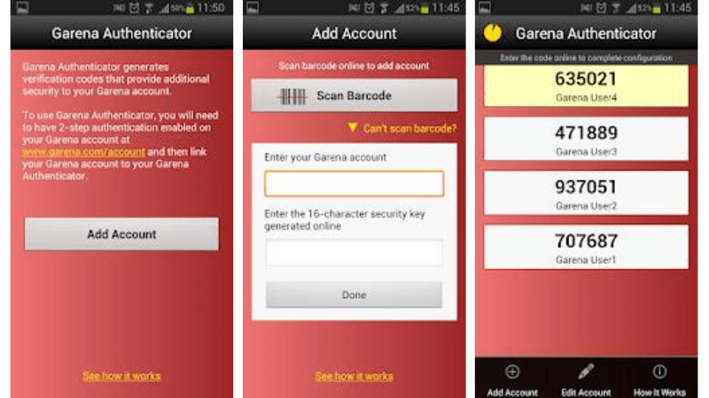 Garena Authenticator