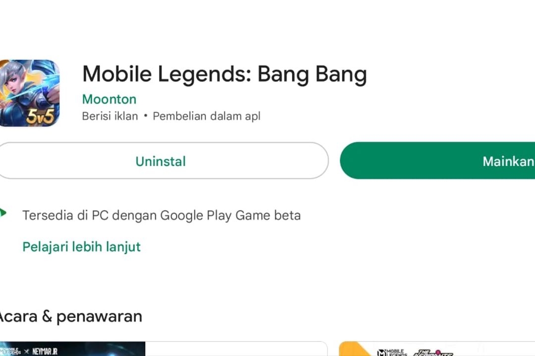 Mobile Legends Stuck di Lobby. Belum Melakukan Pembaharuan Aplikasi