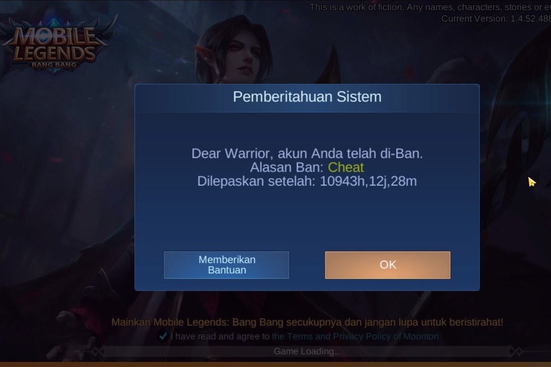 Kenapa Mobile Legends Tidak Bisa Login. Mengecek Akun Apakah di Banned