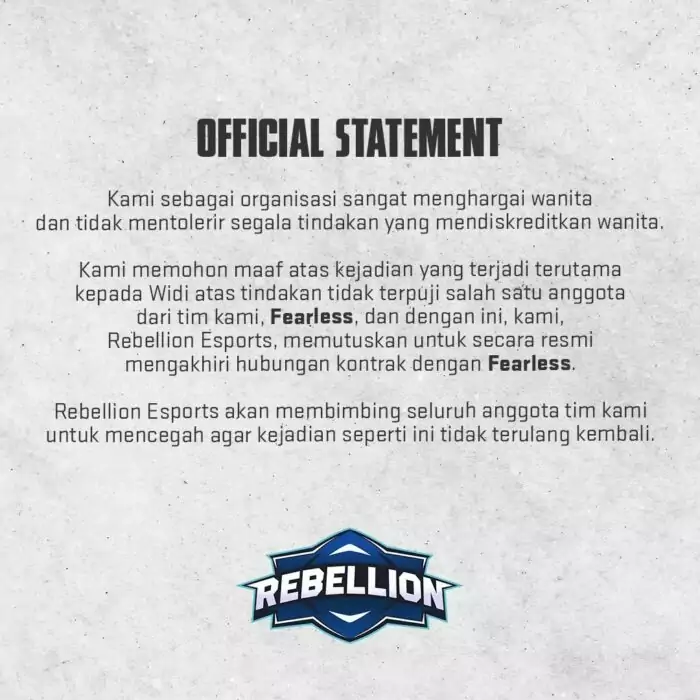 Kronologi Lengkap RBL Fearless