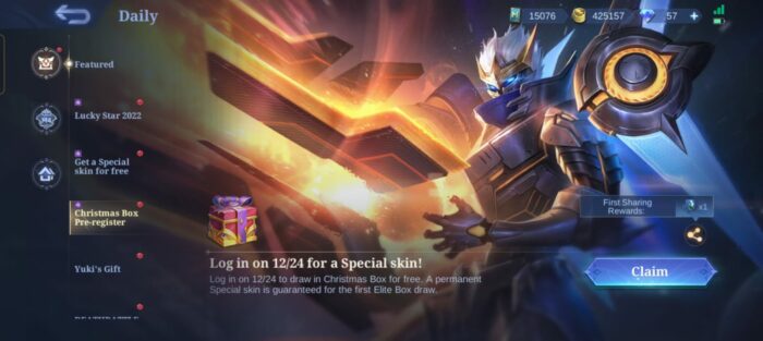 Skin Special ML Gratis