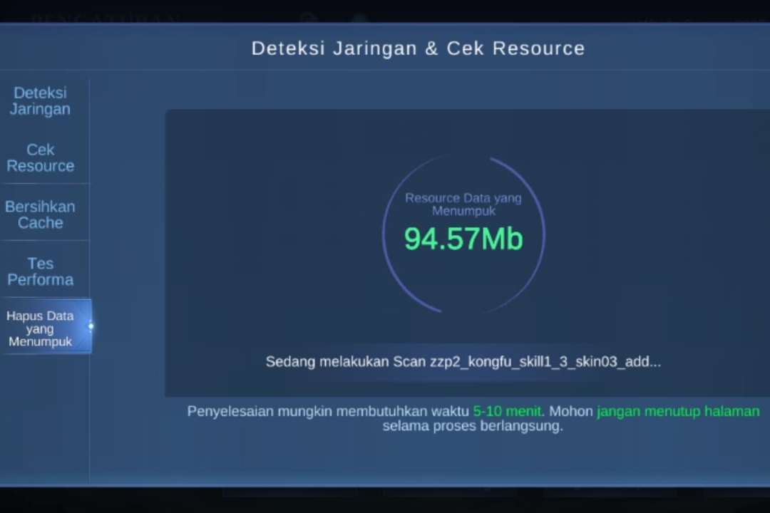 Penyebab Loading Lama Mobile Legends. Menghapus Data yang Menumpuk