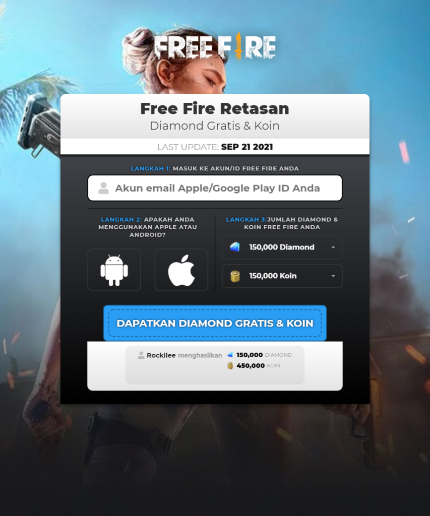 Free Fire Diamond Support XYZ