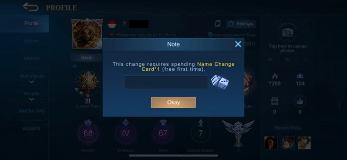 ganti nama di mobile legends