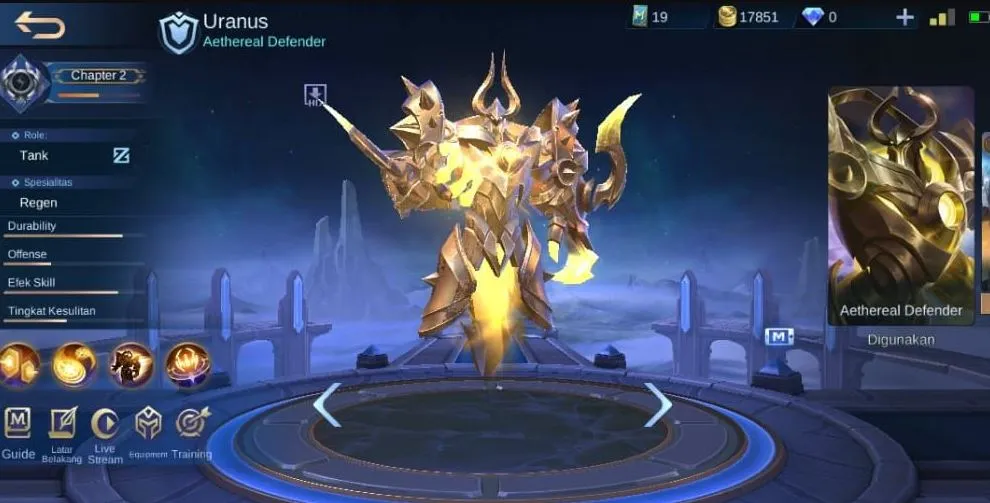 Uranus hero di Mobile Legends