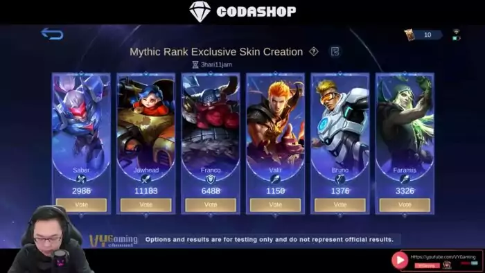 Skin Mythic MLBB