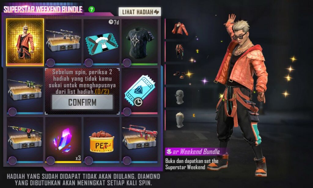 Cara Mendapatkan Item Superstar Free Fire