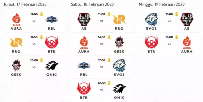 Jadwal Week 1 MPL ID Season 11