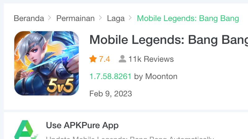 Cara Download ML tanpa Play Store