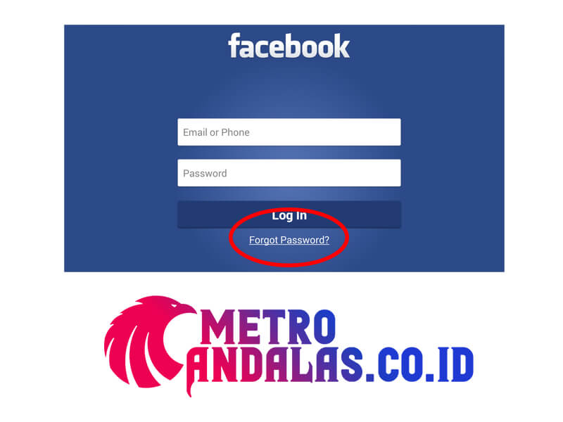 Lupa Kata Sandi Facebook 