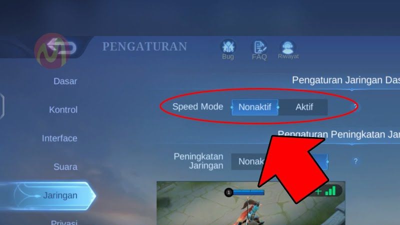 Mobile Legend lag padahal jaringan bagus