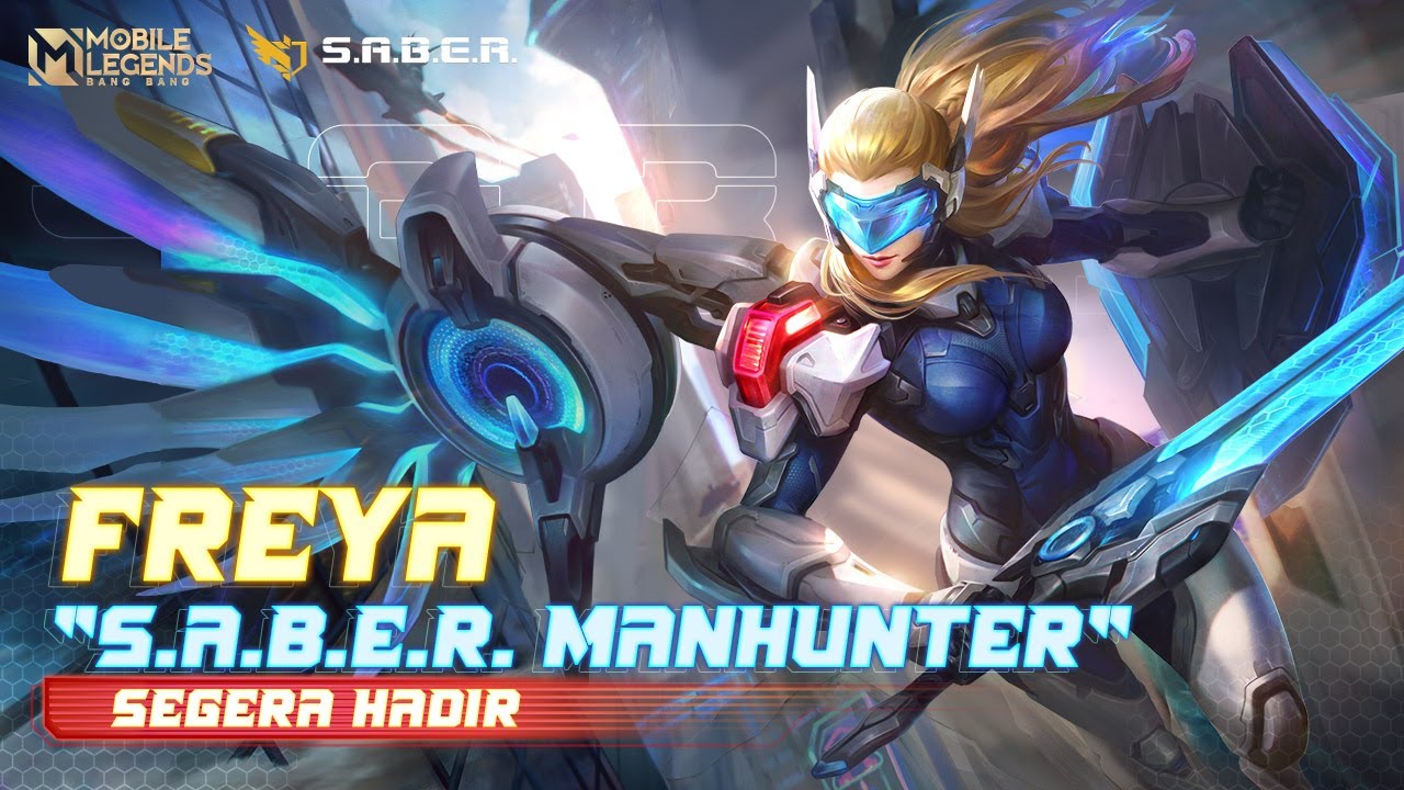 Skin Baru | Freya "S.A.B.E.R. Manhunter" | Mobile Legends: Bang Bang - YouTube