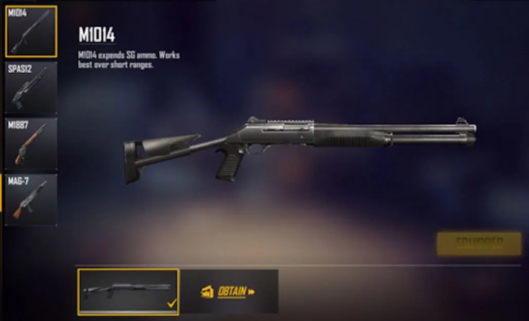 gambar senjata M1014 di Free Fire