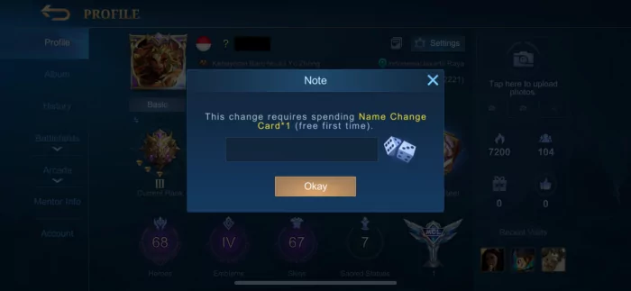 ganti nama di mobile legends