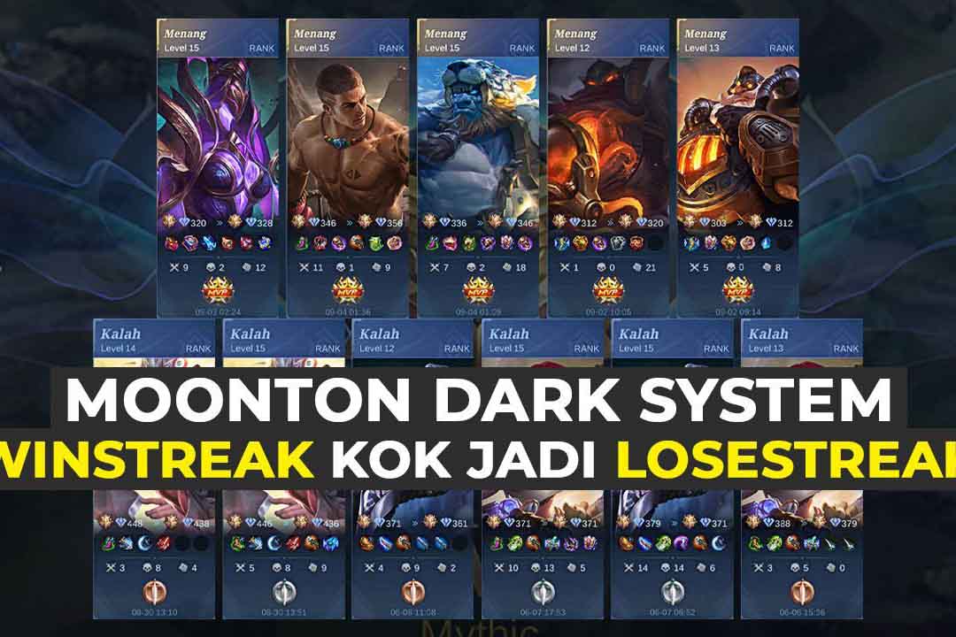 Moonton Dark System - Tanda Akun Moonton Dark System