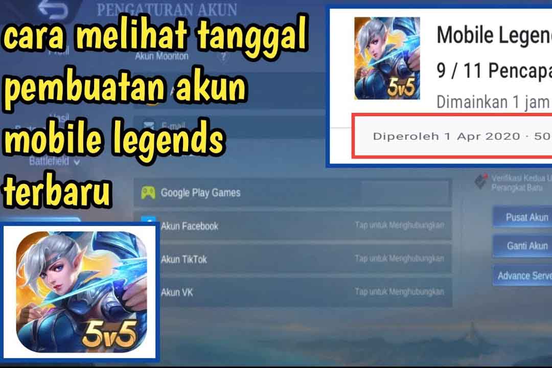 Cara Melihat Kapan Akun MLBB Dibuat Tanpa Login