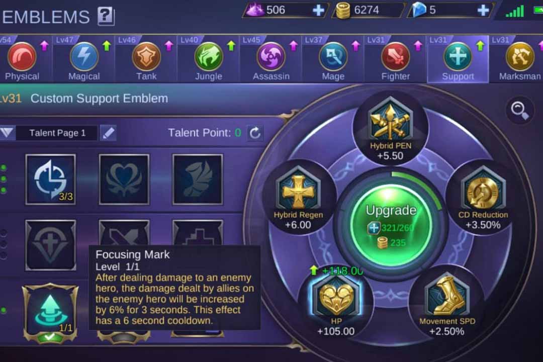 Cara Setting Emblem Mobile Legends 2