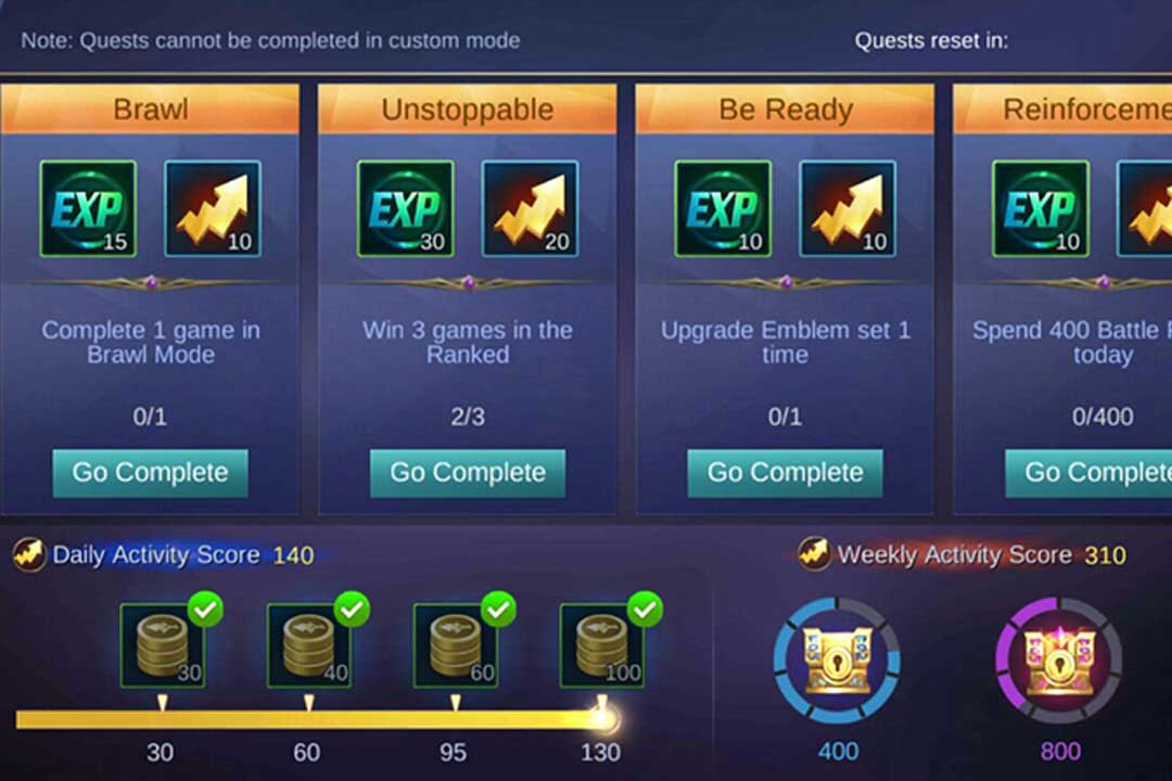 Cara Mendapatkan Hero Fragment di Mobile Legends - Menyelesaikan Tugas Harian dan Mingguan